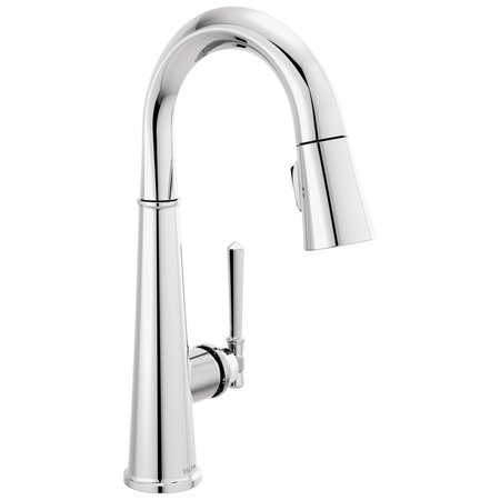 DELTA Emmeline Single Handle Pull Down Bar/Prep Faucet 9982-PR-DST